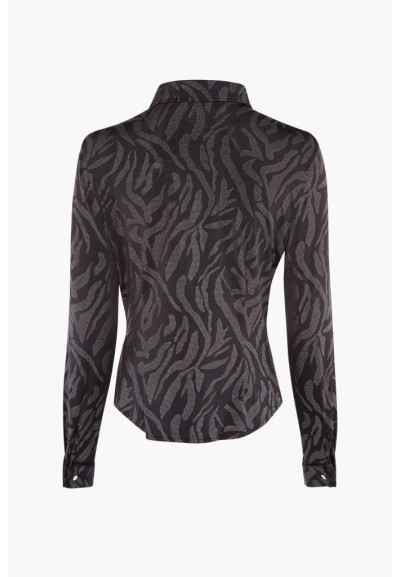 Camicia a Maniche Lunghe con Stampa Astratta Guess Donna  | Mariadesol