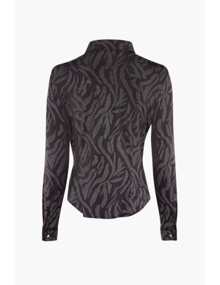 Camicia a Maniche Lunghe con Stampa Astratta Guess Donna  | Mariadesol