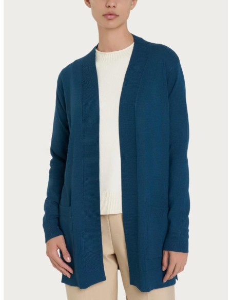 Cardigan Ragno Donna Lungo Four Seasons Aperto  | Mariadesole.it