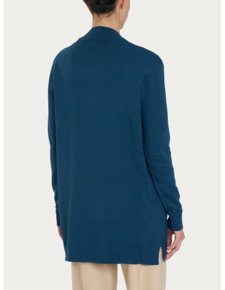 Cardigan Ragno Donna Lungo Four Seasons Aperto  | Mariadesole.it