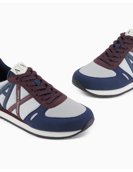 Armani Exchange Sneakers in Eco-Suede, Mesh e Nylon Uomo  | Mariadesol