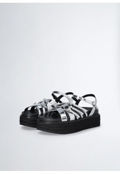 Liu Jo – Sandali Platform a Specchio con Fascette Incrociate  | Mariad