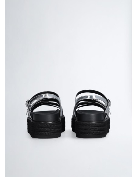 Liu Jo – Sandali Platform a Specchio con Fascette Incrociate  | Mariad