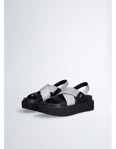 Liu Jo – Sandali Platform Intrecciati con Fascette Incrociate  | Maria