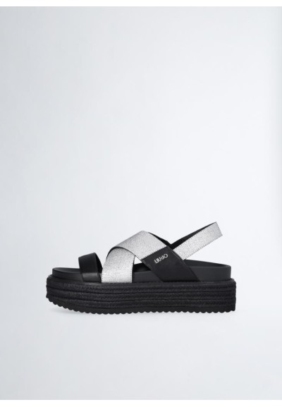 Liu Jo – Sandali Platform Intrecciati con Fascette Incrociate  | Maria
