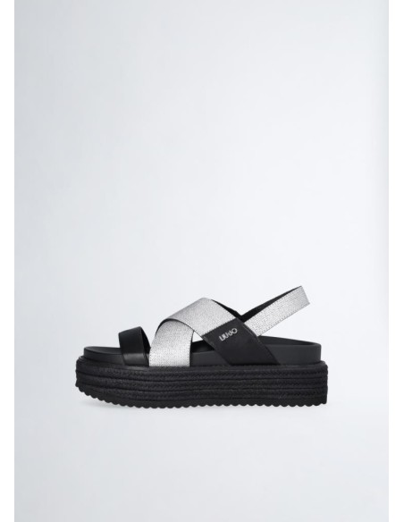 Liu Jo – Sandali Platform Intrecciati con Fascette Incrociate  | Maria