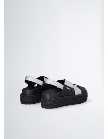 Liu Jo – Sandali Platform Intrecciati con Fascette Incrociate  | Maria