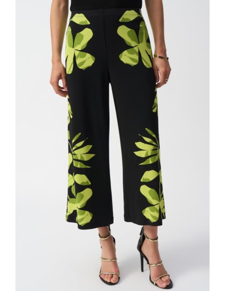 Joseph Ribkoff Pantaloni Culotte con Stampa Floreale in Maglia Setosa 