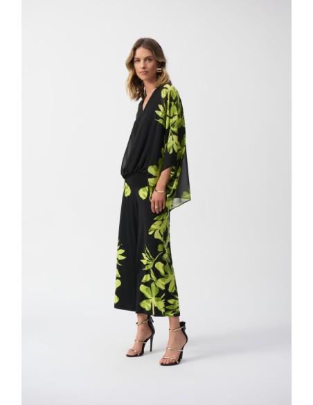 Joseph Ribkoff Pantaloni Culotte con Stampa Floreale in Maglia Setosa 