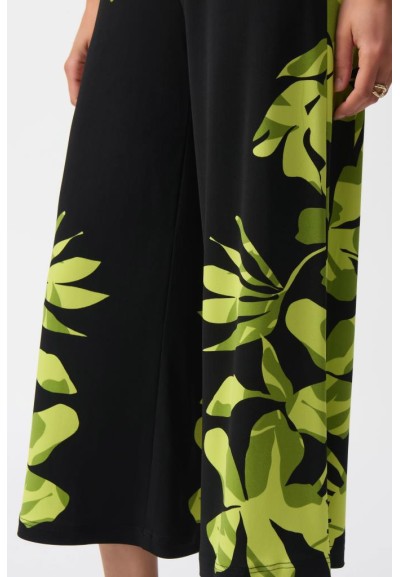Joseph Ribkoff Pantaloni Culotte con Stampa Floreale in Maglia Setosa 