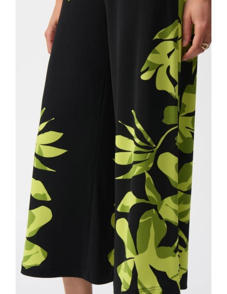 Joseph Ribkoff Pantaloni Culotte con Stampa Floreale in Maglia Setosa 