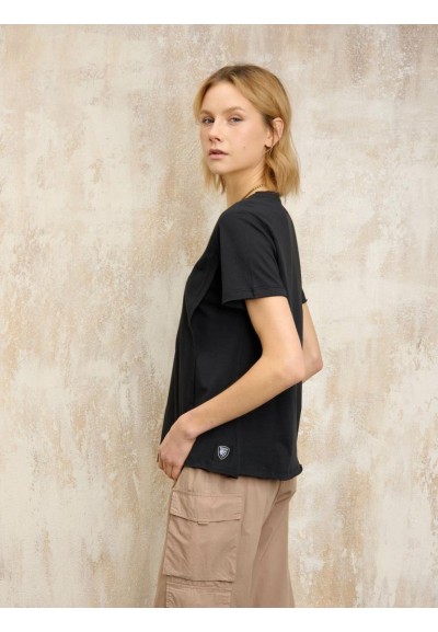 T-shirt Donna Blauer "Cheney" – Design Unico con Effetto Doppia Maglia