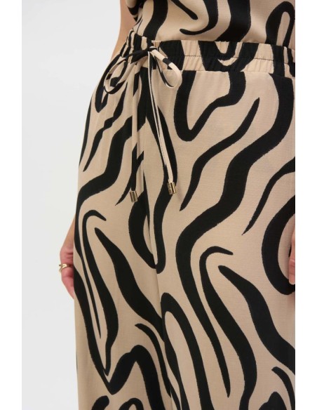 Pantaloni Donna Joseph Ribkoff a Gamba Larga con Stampa Astratta – Ele