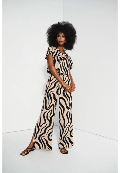 Pantaloni Donna Joseph Ribkoff a Gamba Larga con Stampa Astratta – Ele