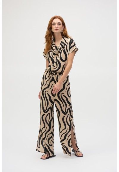 Pantaloni Donna Joseph Ribkoff a Gamba Larga con Stampa Astratta – Ele