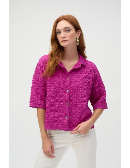 Blusa squadrata in jacquard a bolle – Joseph Ribkoff  | Mariadesole.it