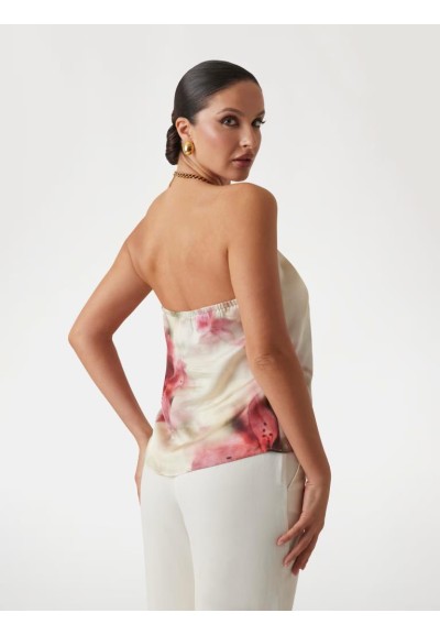 Top smanicato a stampa floreale – Marciano  | Mariadesole.it