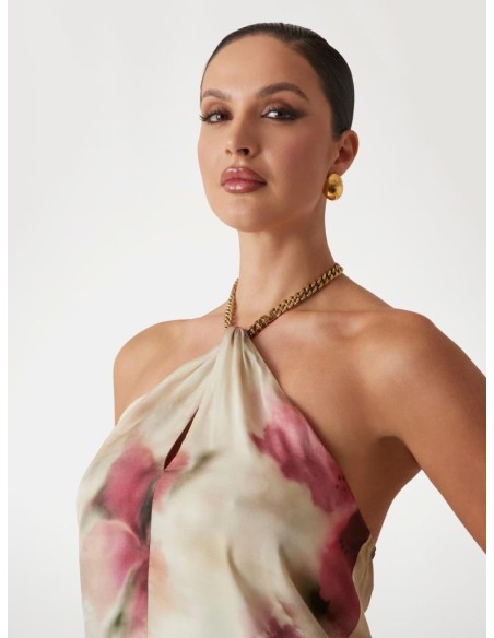 Top smanicato a stampa floreale – Marciano  | Mariadesole.it