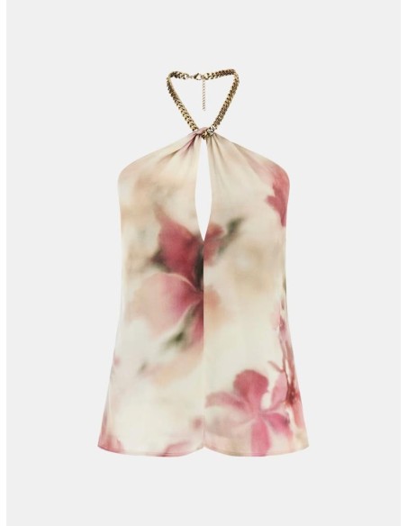 Top smanicato a stampa floreale – Marciano  | Mariadesole.it