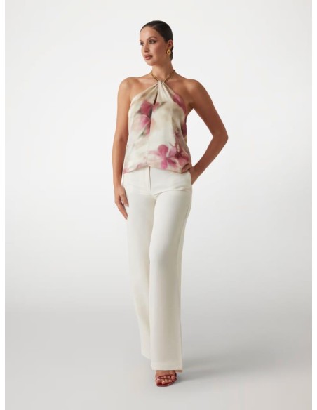 Top smanicato a stampa floreale – Marciano  | Mariadesole.it