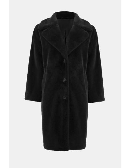 Cappotto Dritto in Pelliccia Sintetica Donna  | Mariadesole.it