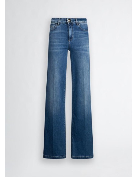 Jeans A Zampa Flare con Cintura – Liu Jo Donna  | Mariadesole.it