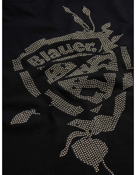 T-shirt Blauer Havey Donna con Scudo e Fiori – Design Elegante e Casua