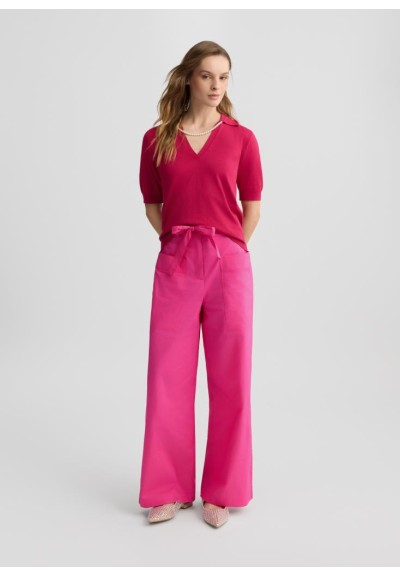 Pantaloni Palazzo Liu Jo in Popeline di Cotone – Eleganza e Comfort  |