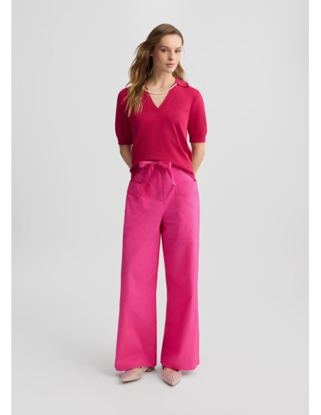 Pantaloni Palazzo Liu Jo in Popeline di Cotone – Eleganza e Comfort  |