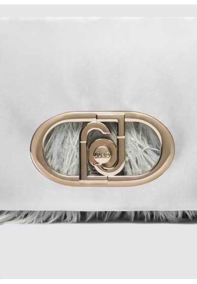 Borsa Liu Jo LaPuffy in Raso con Piume e Tracolla Removibile  | Mariad