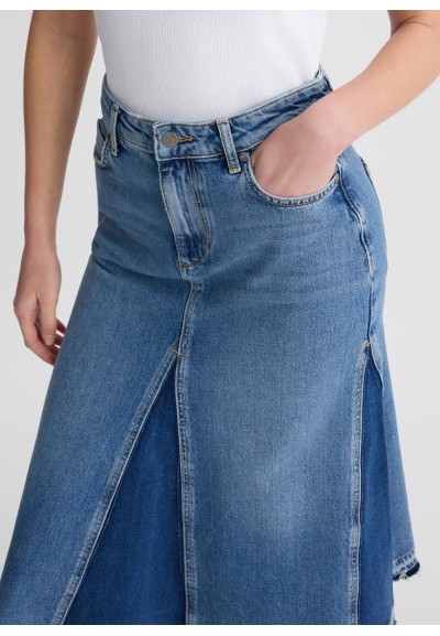 Liu Jo Gonna Lunga in Denim - Eleganza Casual con Dettagli Unici  | Ma