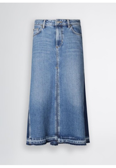 Liu Jo Gonna Lunga in Denim - Eleganza Casual con Dettagli Unici  | Ma