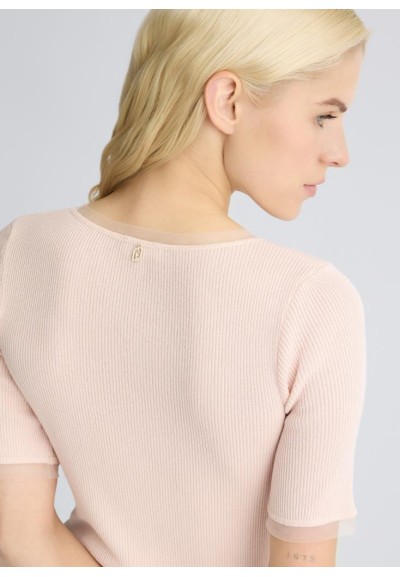 Liu Jo Top Donna con Inserti in Tulle – Eleganza e Femminilità per Ogn