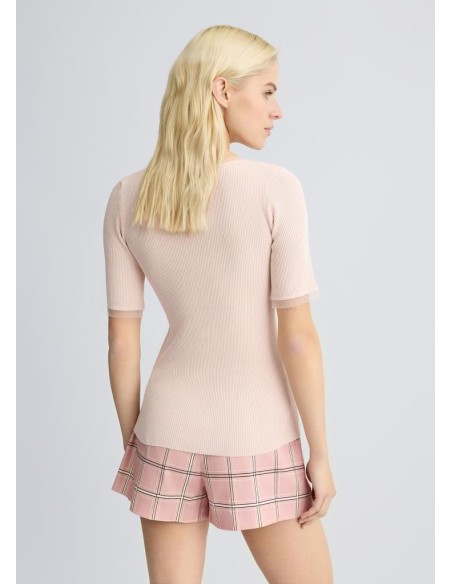 Liu Jo Top Donna con Inserti in Tulle – Eleganza e Femminilità per Ogn