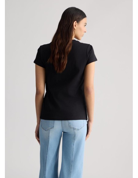 Liu Jo T-shirt Donna con Stampa e Strass – Stile Casual Chic con Logo 