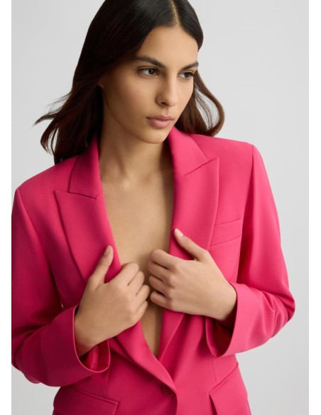 Liu Jo Giacca Donna Rosa Slim Fit – Eleganza e Colore per il Tuo Look 