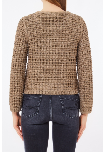 Liu Jo Donna Giacca Bouclé in Misto Lurex® con Bottoni Decorativi  | M