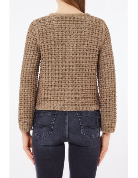 Liu Jo Donna Giacca Bouclé in Misto Lurex® con Bottoni Decorativi  | M