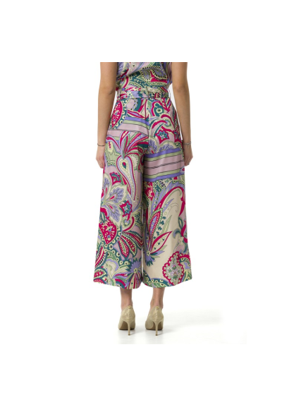Liu Jo Pantaloni Palazzo in Raso Stampato – Eleganza e Stile con Stamp