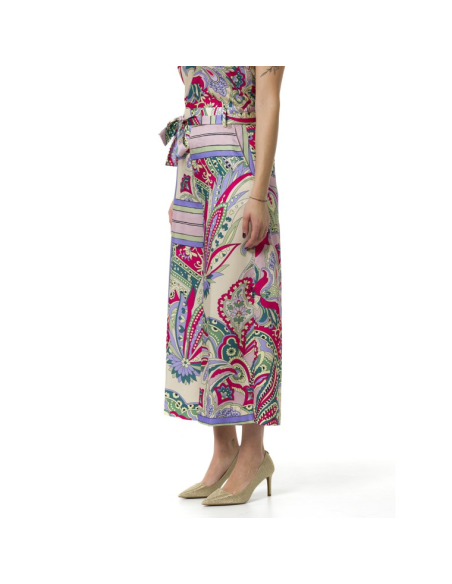 Liu Jo Pantaloni Palazzo in Raso Stampato – Eleganza e Stile con Stamp