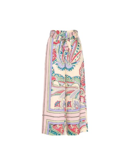 Liu Jo Pantaloni Palazzo in Raso Stampato – Eleganza e Stile con Stamp