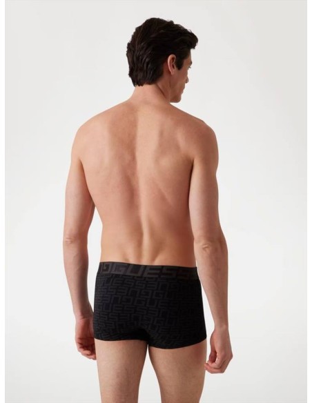 Guess Boxer Uomo (Confezione da 3) – Cotone Elasticizzato e Fascia Log