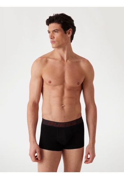 Boxer Guess Uomo – Confezione da 3, Cotone Stretch, Fantasia Multicolo