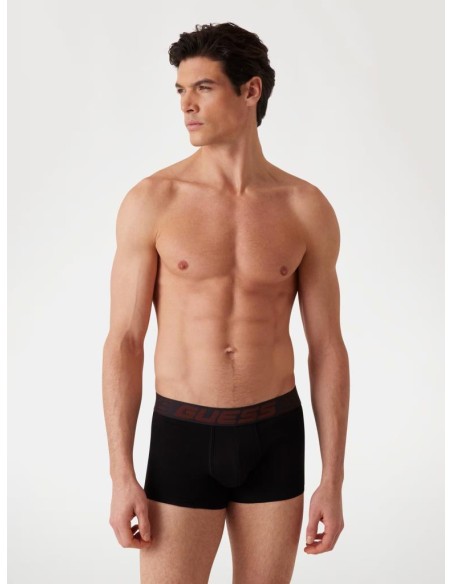 Boxer Guess Uomo – Confezione da 3, Cotone Stretch, Fantasia Multicolo