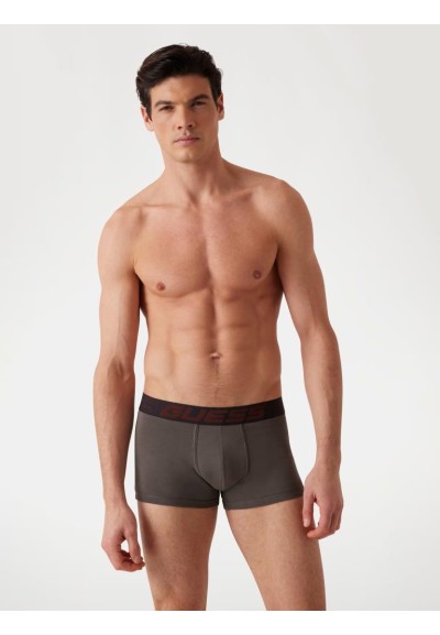 Boxer Guess Uomo – Confezione da 3, Cotone Stretch, Fantasia Multicolo