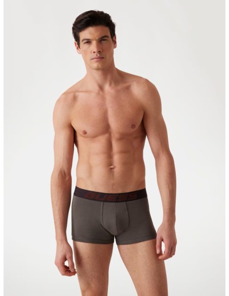 Boxer Guess Uomo – Confezione da 3, Cotone Stretch, Fantasia Multicolo