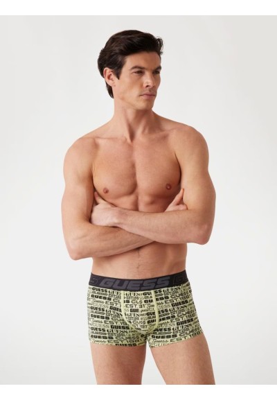 Boxer Guess Uomo – Confezione da 3, Cotone Stretch, Stampa e Colori As