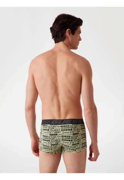 Boxer Guess Uomo – Confezione da 3, Cotone Stretch, Stampa e Colori As