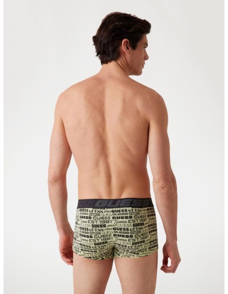 Boxer Guess Uomo – Confezione da 3, Cotone Stretch, Stampa e Colori As