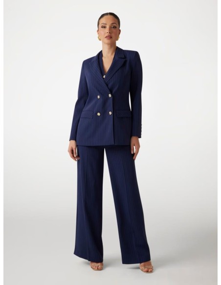 Gilet Scollo all’Americana Marciano Guess – Eleganza Gessata con Retro in Pizzo
